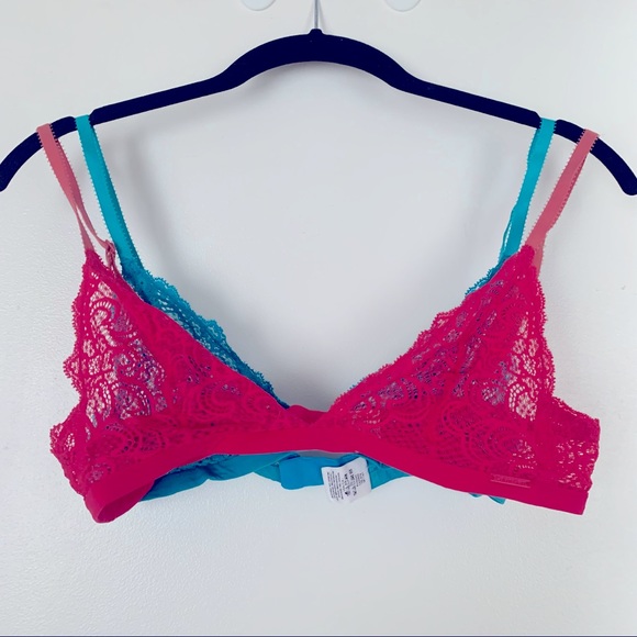 Calvin Klein Fuchsia Lace bralette - Picture 2 of 3